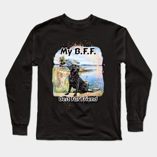 Dog - B.F.F. Black Lab Long Sleeve T-Shirt